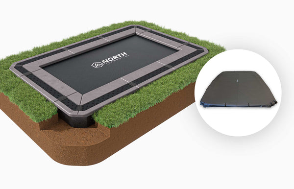 Bodentrampolin + Sicherheitsnetz