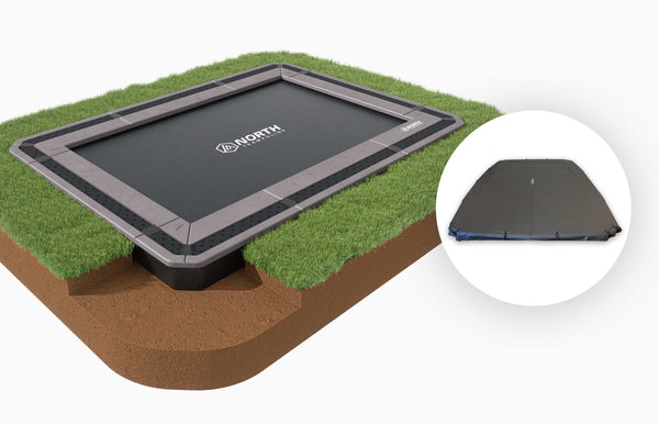 Bodentrampolin + Sicherheitsnetz