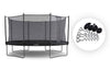 Oval | 350 cm x 250 cm Trampolin + Verankerungsset