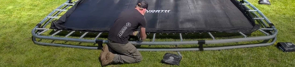 Wie installiere ich ein Bodentrampolin?
