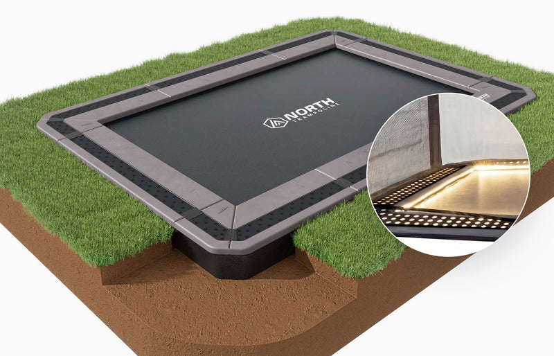 Bodentrampolin + Sicherheitsnetz