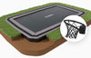 Rechteckig | 460 x 310 cm Trampoline + Basketball Hoop